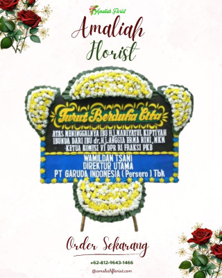 Papan Bunga Duka di Benda Baru